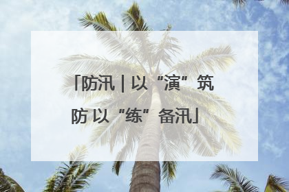 防汛｜以“演”筑防 以“练”备汛