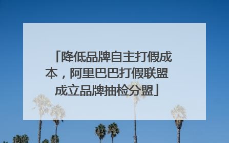 降低品牌自主打假成本，阿里巴巴打假联盟成立品牌抽检分盟
