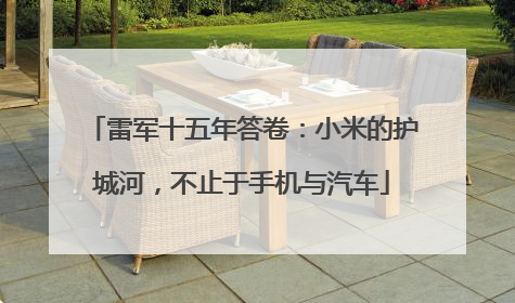 雷军十五年答卷：小米的护城河，不止于手机与汽车