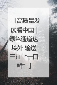 高质量发展看中国｜绿色通道达境外 输送三江“一口鲜”