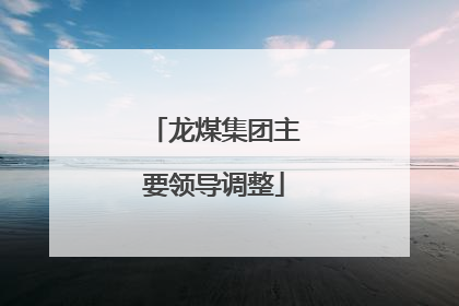 龙煤集团主要领导调整
