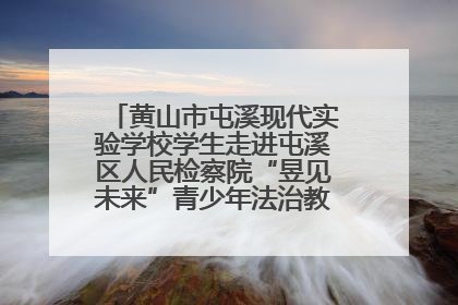 黄山市屯溪现代实验学校学生走进屯溪区人民检察院“昱见未来”青少年法治教育宣传基地