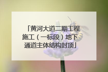 黄河大道二期工程施工（一标段）地下通道主体结构封顶