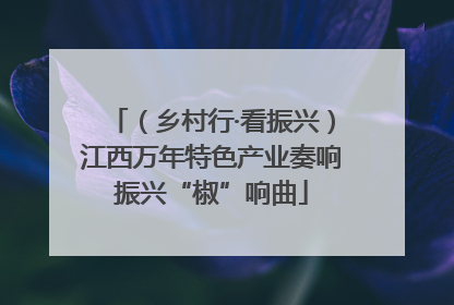 （乡村行·看振兴）江西万年特色产业奏响振兴“椒”响曲