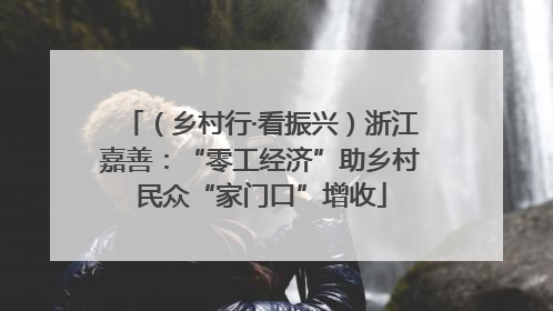 （乡村行·看振兴）浙江嘉善：“零工经济”助乡村民众“家门口”增收