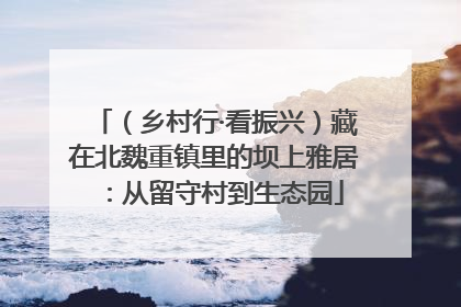 （乡村行·看振兴）藏在北魏重镇里的坝上雅居：从留守村到生态园