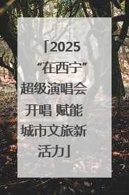 2025“在西宁”超级演唱会开唱 赋能城市文旅新活力