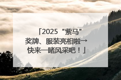 2025“紫马”奖牌、服装亮相啦→快来一睹风采吧！