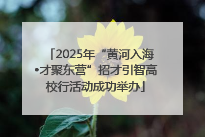 2025年“黄河入海•才聚东营”招才引智高校行活动成功举办