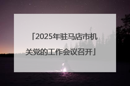 2025年驻马店市机关党的工作会议召开