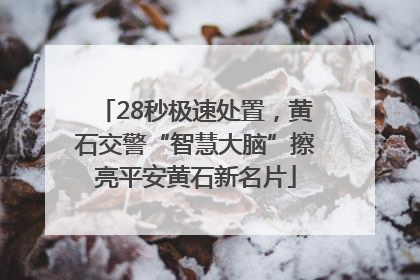 28秒极速处置，黄石交警“智慧大脑”擦亮平安黄石新名片