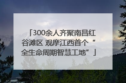 300余人齐聚南昌红谷滩区 观摩江西首个“全生命周期智慧工地”