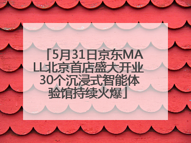 5月31日京东MALL北京首店盛大开业 30个沉浸式智能体验馆持续火爆